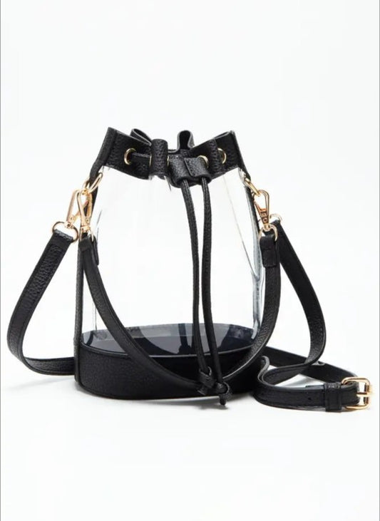 Clear Crossbody Stadium Bucket Bag