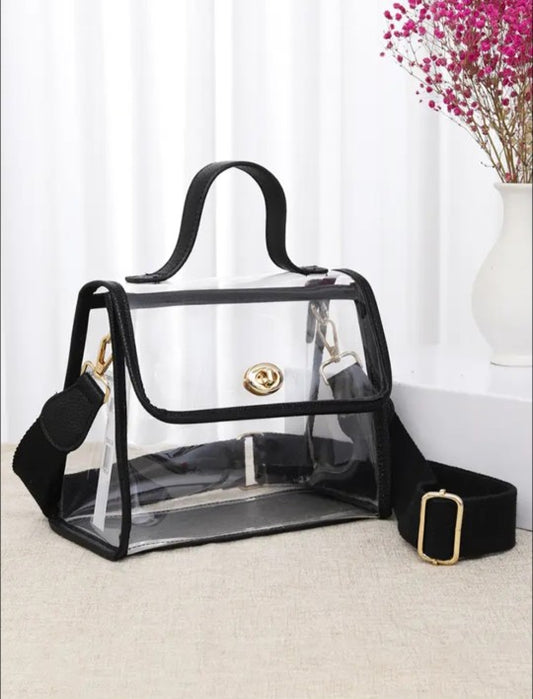 Clear Stadium Crossbody hand Bag